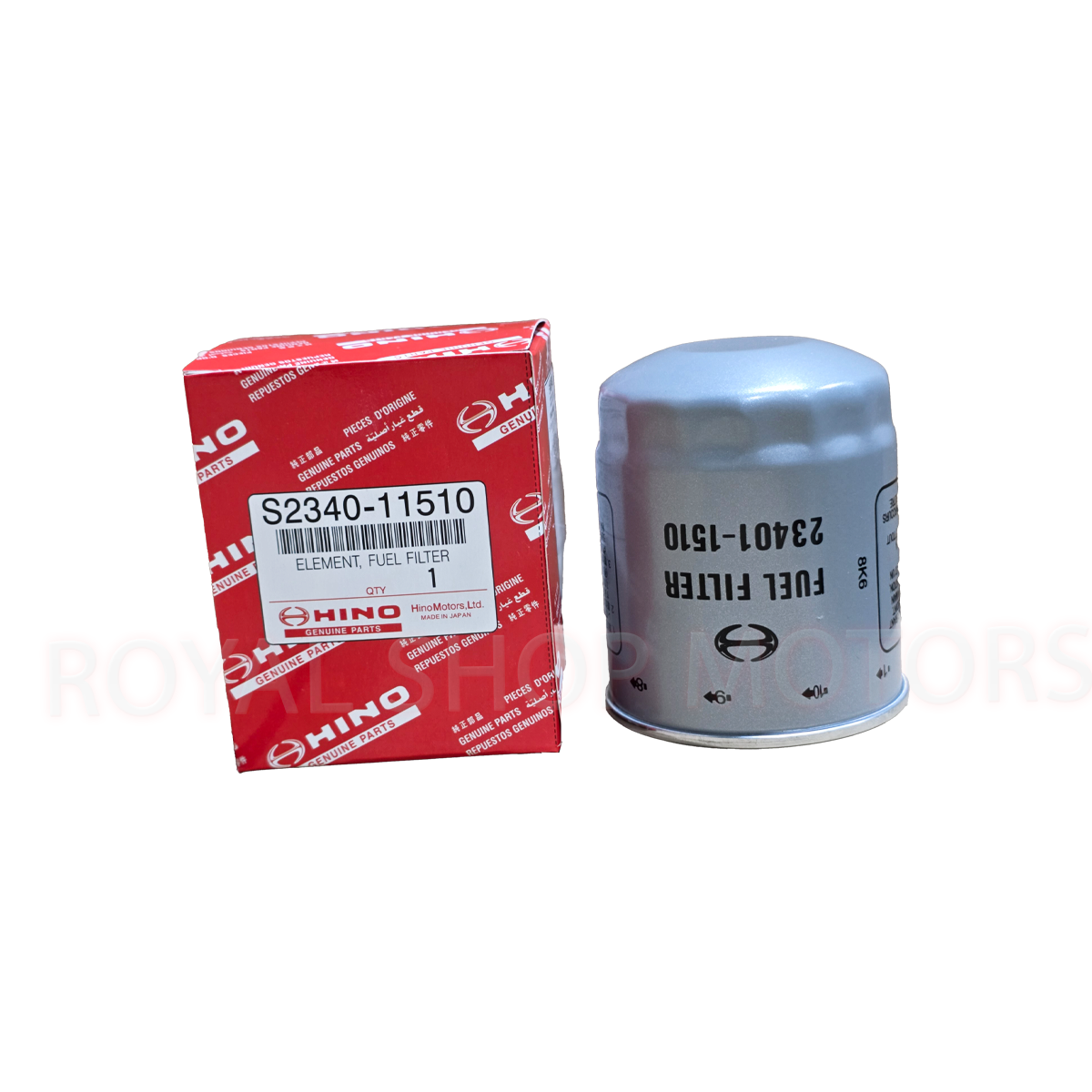 S2340-11510 filtro de petroleo Hino 13b, Ho 6CT, HO 7C, HO 7D, J 07C, J 08C y WO 6D.
